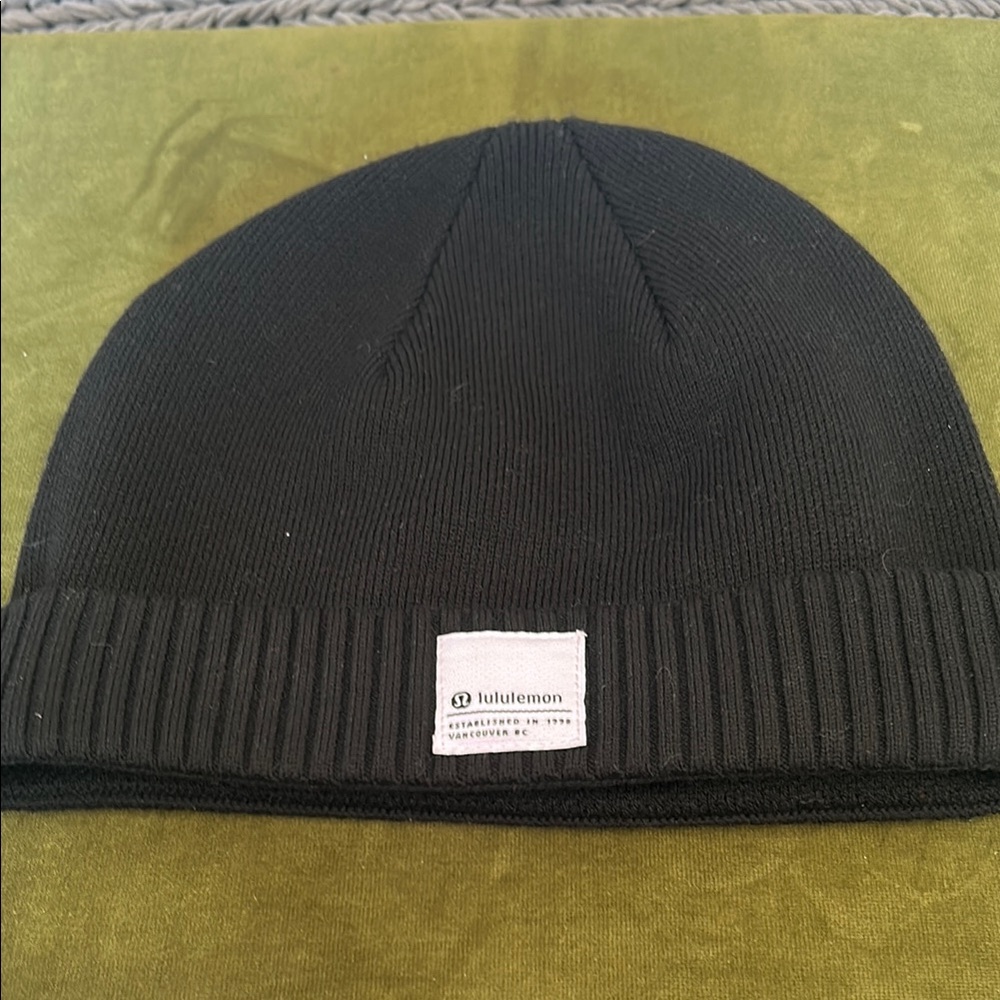 Lululemon Black Knit Beanie